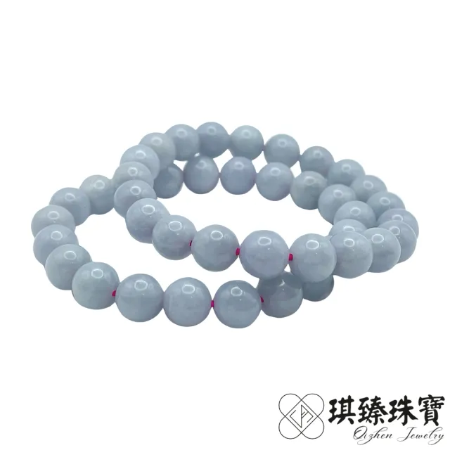 【琪臻珠寶】天然A貨翡翠糯種紫羅蘭圓珠手珠手串(9mm圓珠_紫羅蘭_緬甸玉手串_9月獻禮_限時優惠)