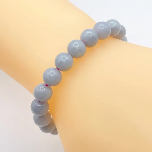 【琪臻珠寶】天然A貨翡翠糯種紫羅蘭圓珠手珠手串(9mm圓珠_紫羅蘭_緬甸玉手串_9月獻禮_限時優惠)