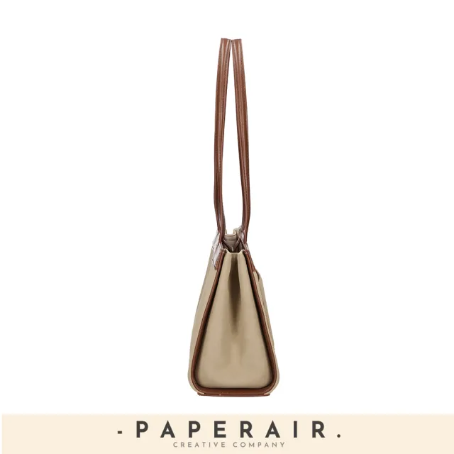 【WHOSE BAG】雙11 韓國 PAPERAIR 法式雅致雙帶方形托特包｜女用肩背手提包 優雅通勤包 NO.WBPR0