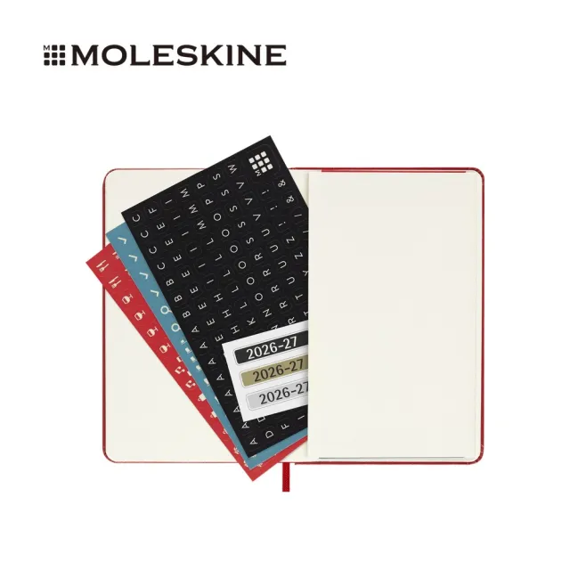 【MOLESKINE】2026-27 18個月週記硬皮手帳 - 口袋/紅