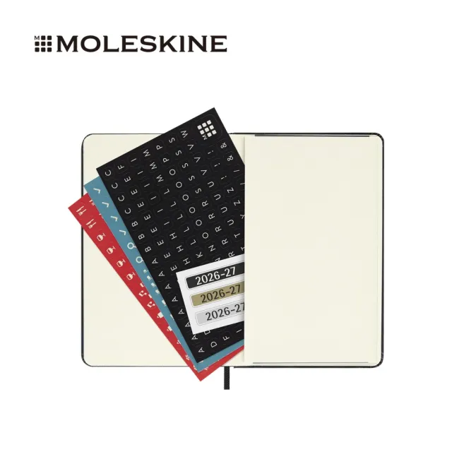 【MOLESKINE】2026-27 18個月週記硬皮手帳 - 口袋/黑