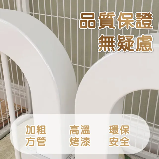 【KIDS PARK】高90*80公分寵物圍欄/L號(獨特加大防護柵欄/狗窩狗圍欄/寵物門欄/貓狗圍欄)