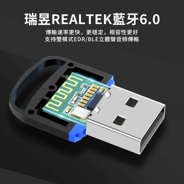 【YIGNW】藍牙接收器 藍牙6.0 USB藍牙適配器 免驅動即插即用 電腦外接藍芽 音頻發射接收器 無線接收器