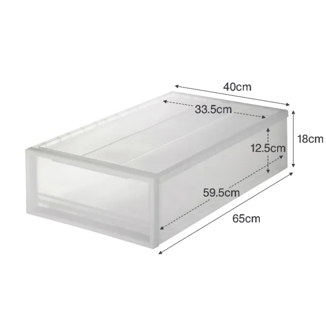 【MUJI 無印良品】PP衣裝盒/小/2入