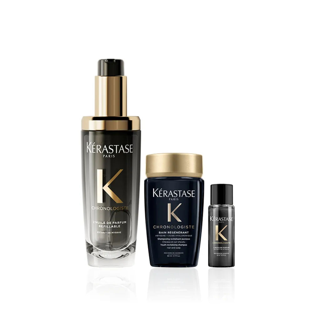 【KERASTASE 巴黎卡詩】黑鑽極萃逆時玫瑰香氛露75ml(新升級/護髮油)