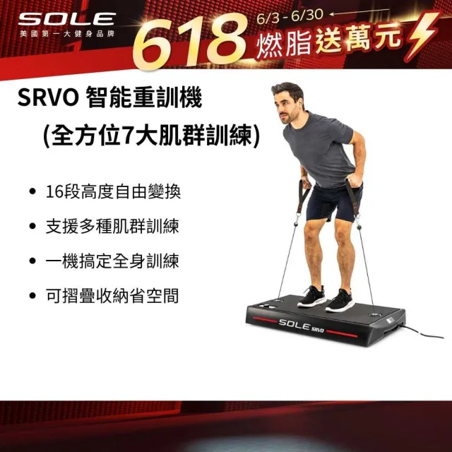 【SOLE】SRVO 智能重訓機(150組以上訓練動作教學 居家訓練神器)