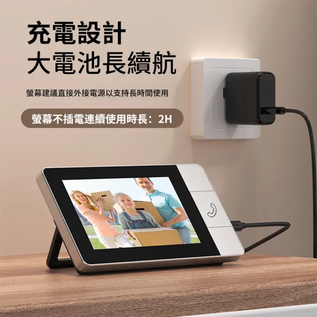 【UKKY】智能可視門鈴 智慧門鈴 防水遠距離呼叫無線門鈴 電子鈴鐺 呼叫器 家用 可粘貼可打孔