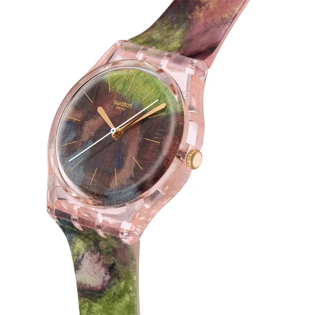 【SWATCH】DEGAS`S DANCERS 竇加《綠色和黃色的舞者》/古根漢美術館聯名 SO28Z131 (34mm)