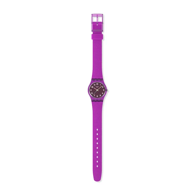 【SWATCH】MAGENTA WEAVE 經典手錶/女錶/瑞士製造 LV122 (25mm)