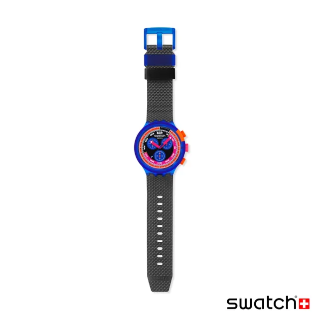 【SWATCH】NEON PARTY TO THE MAX 大錶面手錶/男錶/女錶/瑞士製造 SB06N102(47mm)