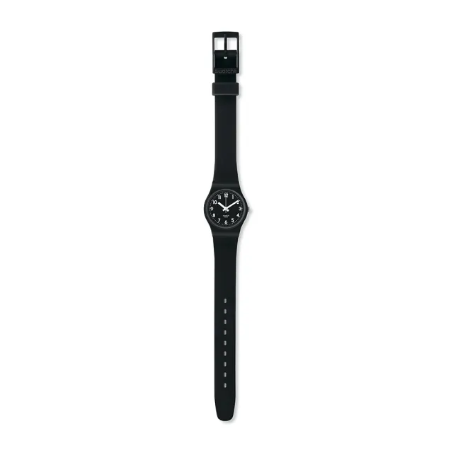 【SWATCH】LADY BLACK SINGLE 經典手錶/女錶/瑞士製造 LB170E(25mm)