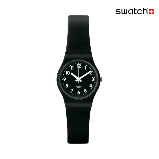 【SWATCH】LADY BLACK SINGLE 經典手錶/女錶/瑞士製造 LB170E(25mm)