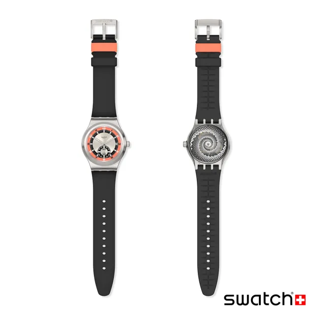 【SWATCH】CONFIDENCE 51 金屬機械手錶/男錶/女錶/瑞士製造 SY23S413(42mm)
