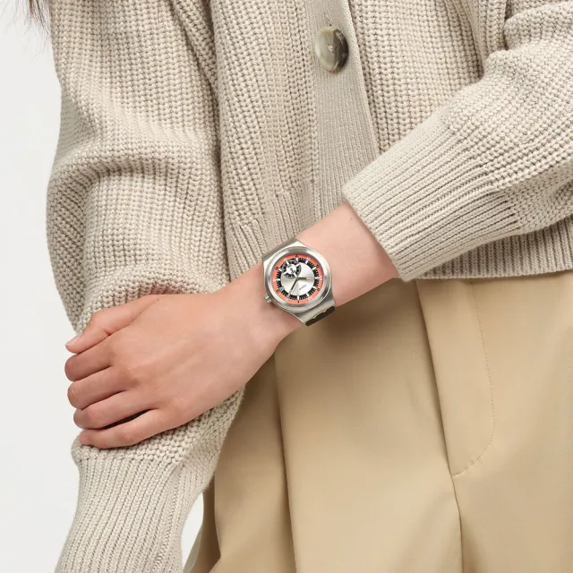 【SWATCH】CONFIDENCE 51 金屬機械手錶/男錶/女錶/瑞士製造 SY23S413(42mm)