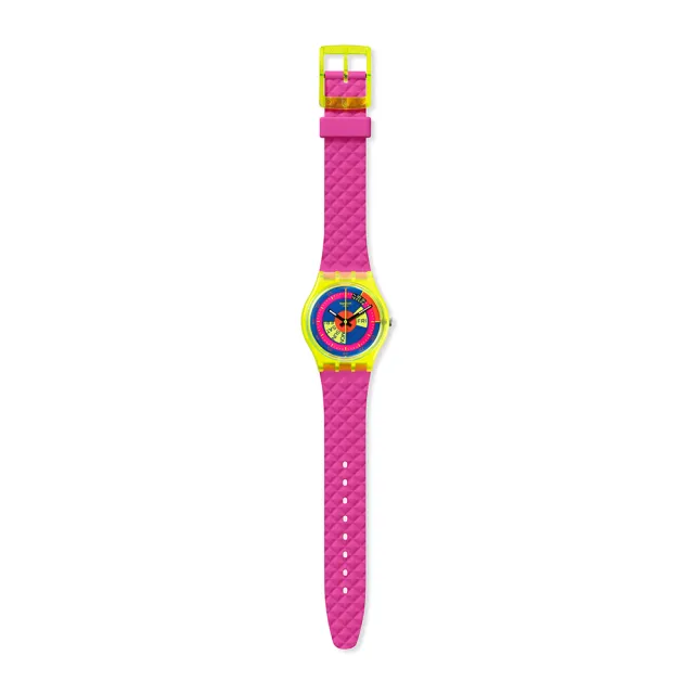 【SWATCH】SHADES OF NEON 經典手錶/男錶/女錶/瑞士製造 SO28J700(34mm)