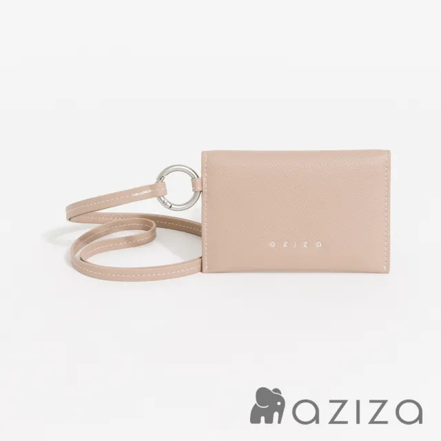 【aziza】UNA掛脖式卡片零錢包-多色(零錢夾/卡片夾)