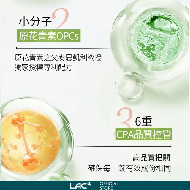 【LAC 利維喜】法國松樹皮300錠+50錠(共350錠/葡萄籽/OPCs/高單位松樹皮/青春/醫生推薦/花青素)
