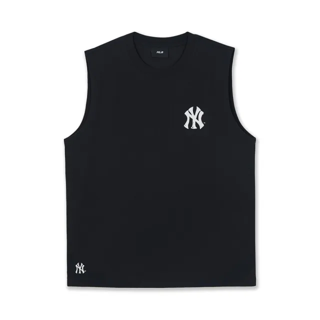 【MLB】街頭感背後大Logo 無袖上衣 背心 紐約洋基隊 (3ATOB0263-50BKS)