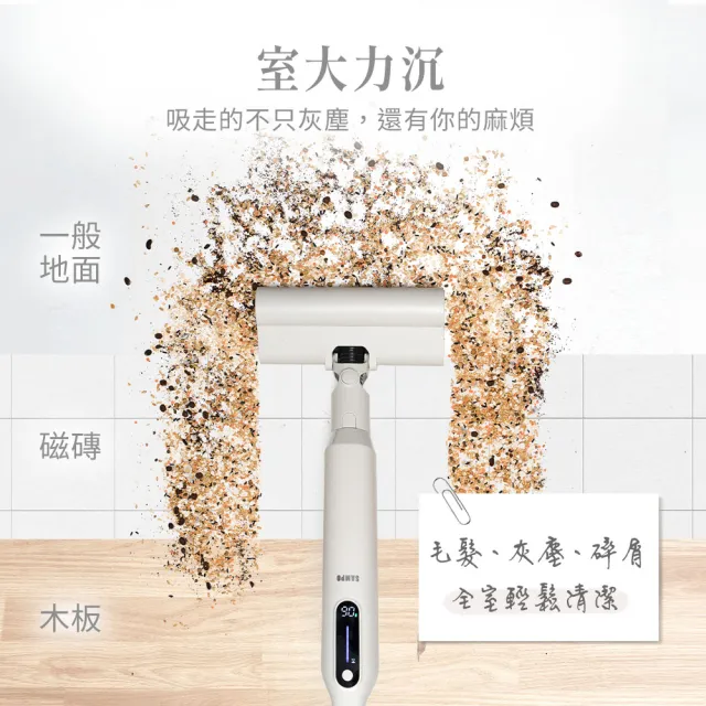 【SAMPO 聲寶】自動集塵無線吸塵器-附贈6件集塵袋(EC-UA18UNT)