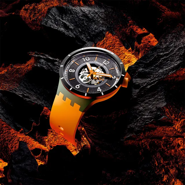 【SWATCH】FALL-IAGE 大錶面手錶/男錶/女錶/瑞士製造 SB03G107(47mm)
