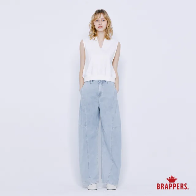 【BRAPPERS】女款 雲朵棉錐形褲(淺藍)