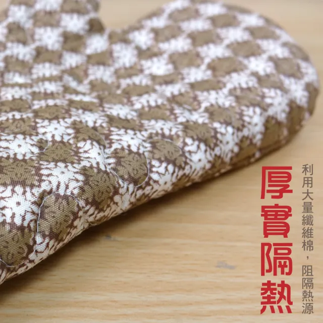 日式厚棉隔熱手套-2入(台灣製造 MIT 加厚 防燙)