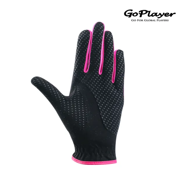 【GoPlayer】斷碼出清 女高爾夫手套-黑3入組 (女款雙手 超纖布 萊卡布 矽膠止滑 高爾夫手套 矽膠防滑 透氣)