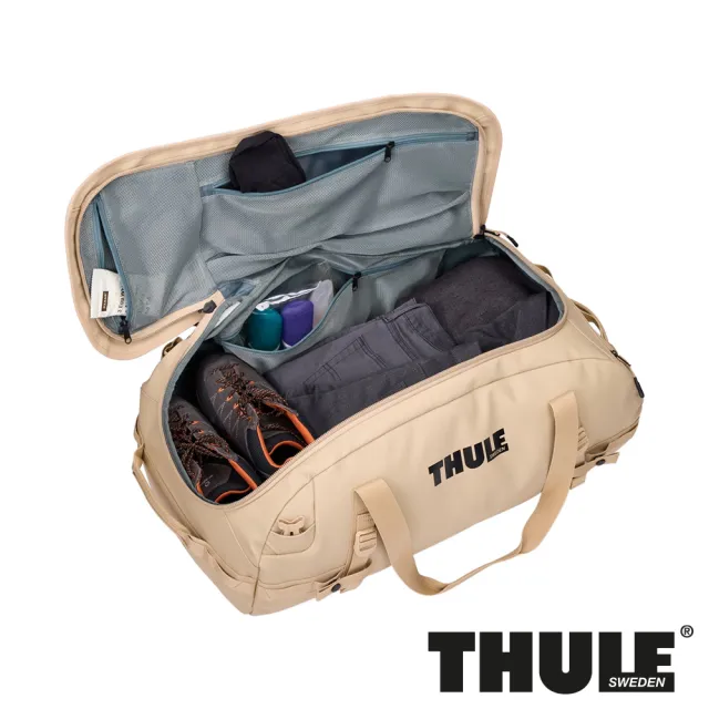 【Thule 都樂】Chasm 70L 行李袋 米色/淺藍色 (週年慶/露營/旅行/收納)