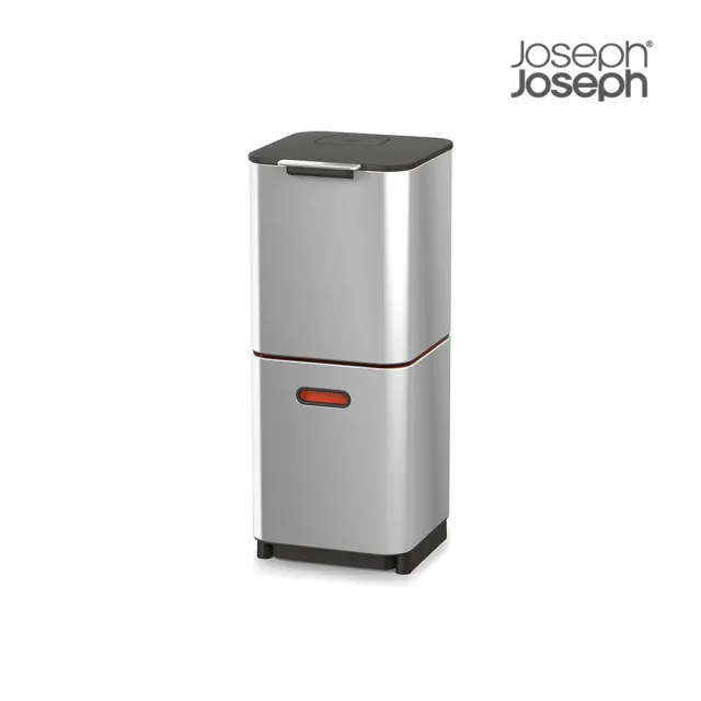 【Joseph Joseph】Totem系列分類垃圾桶40L(不鏽鋼)