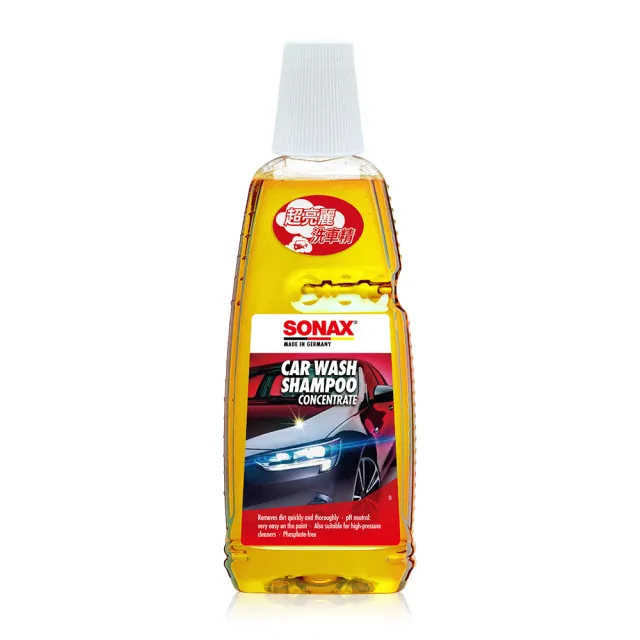 【SONAX】超亮麗洗車精1000ml (中性洗車精｜100倍濃縮｜洗後亮麗光澤)｜官方直送