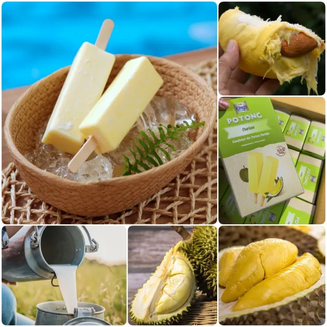 【秘傳美食料理】國王榴槤牛奶雪糕特製極濃版4盒(每盒294g 6支裝 夏日消暑聖品 口感綿密榴槤味濃郁)