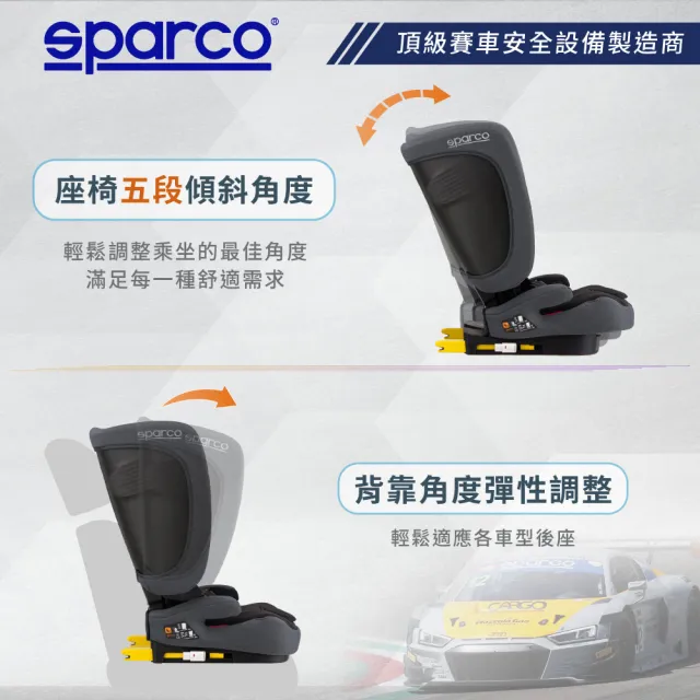 【Sparco】Speedy 成長型折疊汽座(2-12歲 成長型汽座首選)
