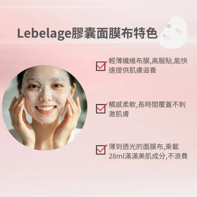 【LEBELAGE 蕾浿雷】韓國煥嫩膠囊面膜28ml x20片/2盒 (新款PDRN)
