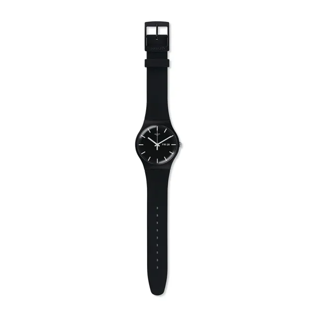 【SWATCH】MONO BLACK 經典手錶/男錶/女錶/瑞士製造 SO29B704(41mm)