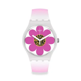 【SWATCH】FLOWER HOUR 經典手錶/男錶/女錶/瑞士製造 SO32M104(41mm)