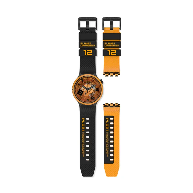 【SWATCH】OOPS! 大錶面手錶/男錶/女錶/瑞士製造 SB01B127(47mm)