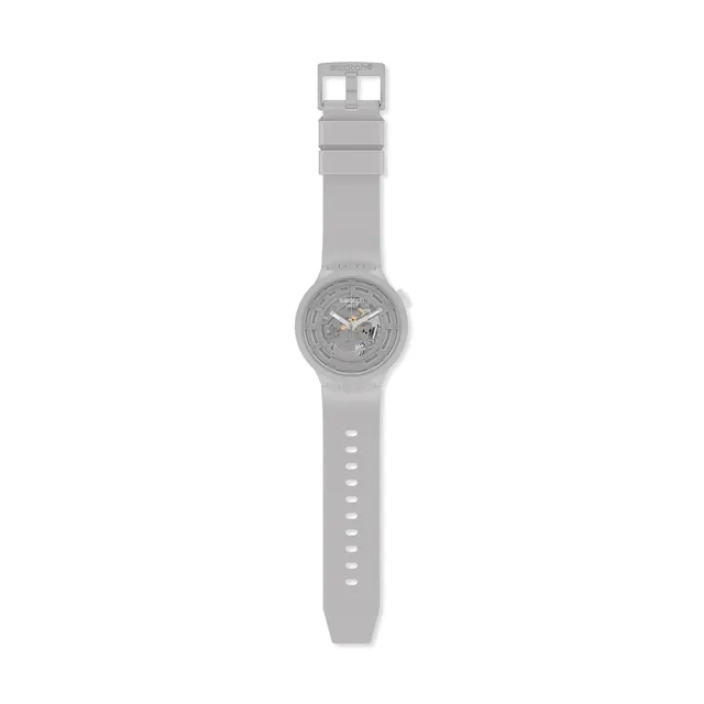 【SWATCH】C-GREY 大錶面手錶/男錶/女錶/瑞士製造 SB03M100(47mm)