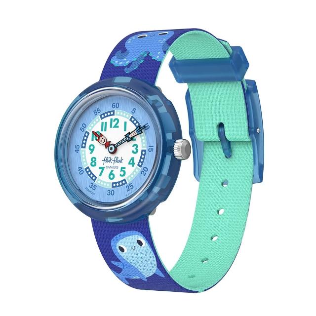 【Flik Flak】兒童手錶 OCEAN PARTY 兒童禮物/安全防水/瑞士製造 FBNP257 (31.85mm)