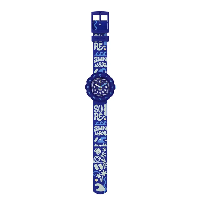 【Flik Flak】兒童手錶 SURFING ESSENTIALS 兒童禮物/安全防水/瑞士製造 FPSP080 (34.75mm)