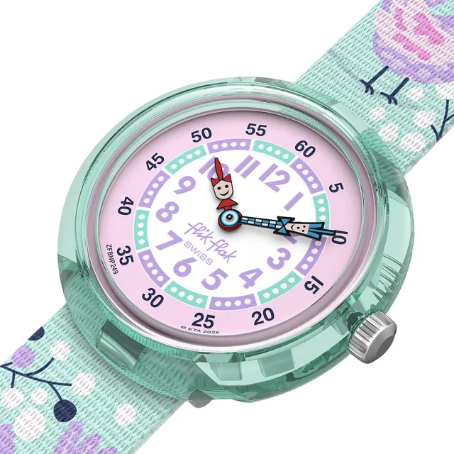 【Flik Flak】兒童手錶 TWEET TWEET 兒童禮物/安全防水/瑞士製造 FBNP249 (31.85mm)