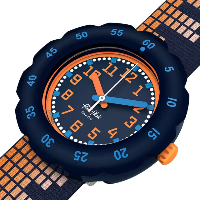 【Flik Flak】兒童手錶 SOUNDSCAPE 兒童禮物/安全防水/瑞士製造 FPSP078(34.75mm)