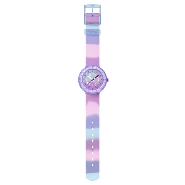 【Flik Flak】FUZE IN PURPLE 兒童手錶 兒童禮物/安全防水/瑞士製造 FCSP131(36.7mm)
