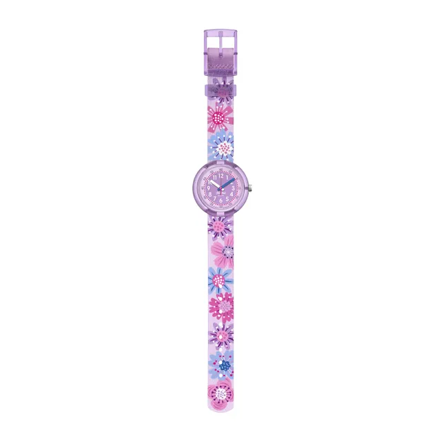 【Flik Flak】兒童手錶 FLOWER CHAOS 兒童禮物/安全防水/瑞士製造 FPNP149 (31.85mm)
