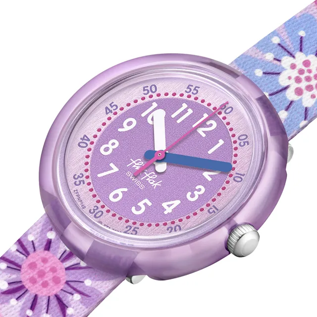【Flik Flak】兒童手錶 FLOWER CHAOS 兒童禮物/安全防水/瑞士製造 FPNP149 (31.85mm)