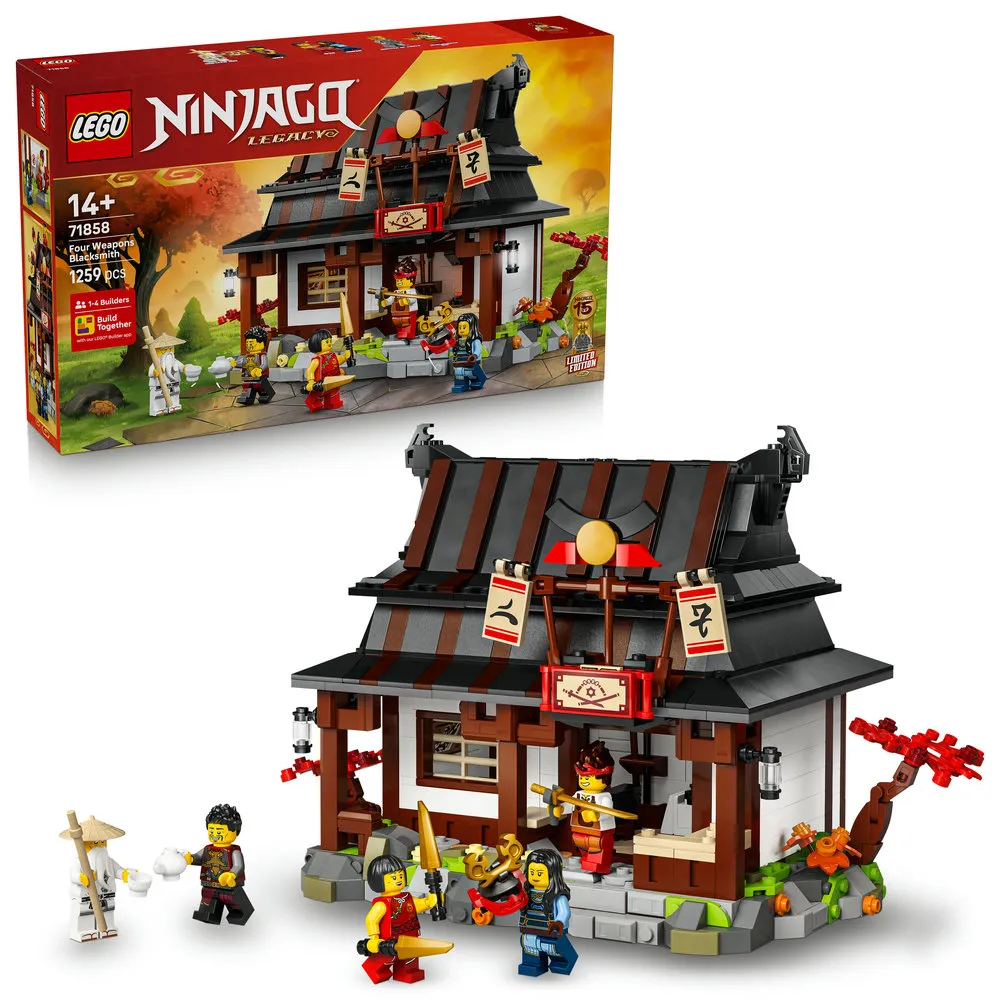LEGO 樂高】旋風忍者系列71858 四武鐵匠舖15 週年紀念版(創意玩具忍者