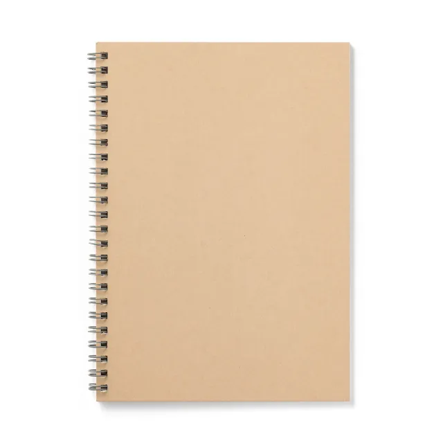 【MUJI 無印良品】植林木不易透色雙環筆記本/橫線/48頁.A5.米