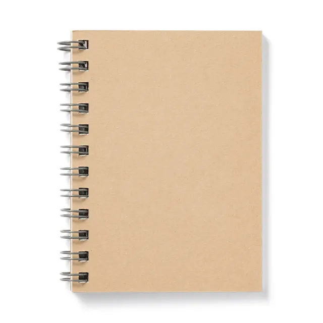 【MUJI 無印良品】植林木不易透色雙環筆記本(橫線)/48頁.A7.米