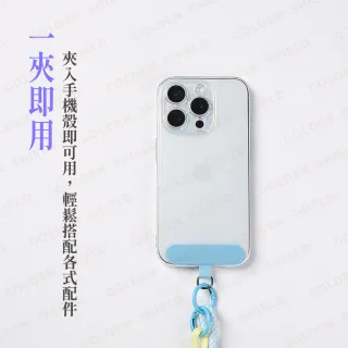 【GOLDEN SHIELD】尼龍布手機掛繩墊片 2入組 手機夾片 吊繩掛片 手機殼掛繩夾片 加強夾片 掛繩片 超薄墊片