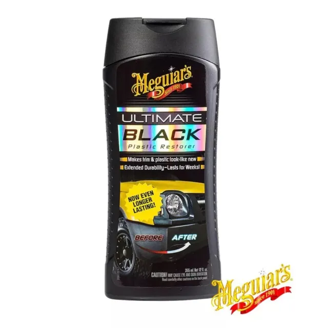 【Meguiars】美克拉 G15812EU 極致黑橡塑膠保護劑 355ml(車之輪)