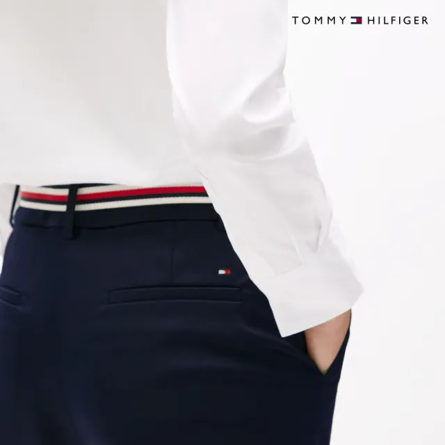 【TOMMY HILFIGER】官方旗艦館London 修身九分長褲配腰帶_藍色